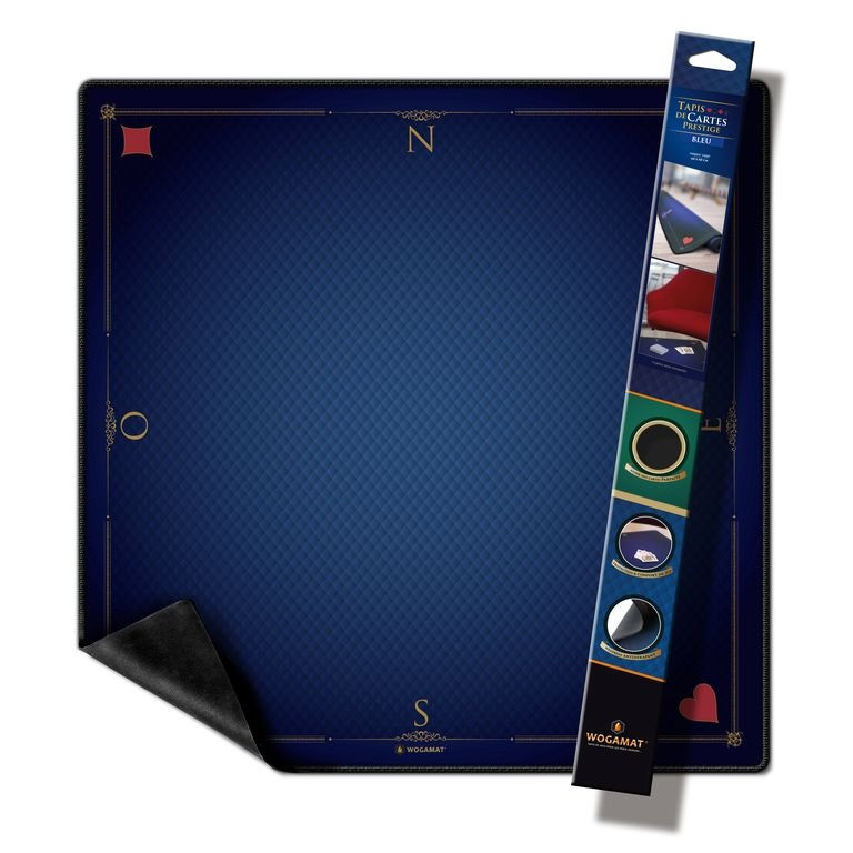 Tapis de Carte Prestige Format Tarot Wogamat 60x60 Bleu