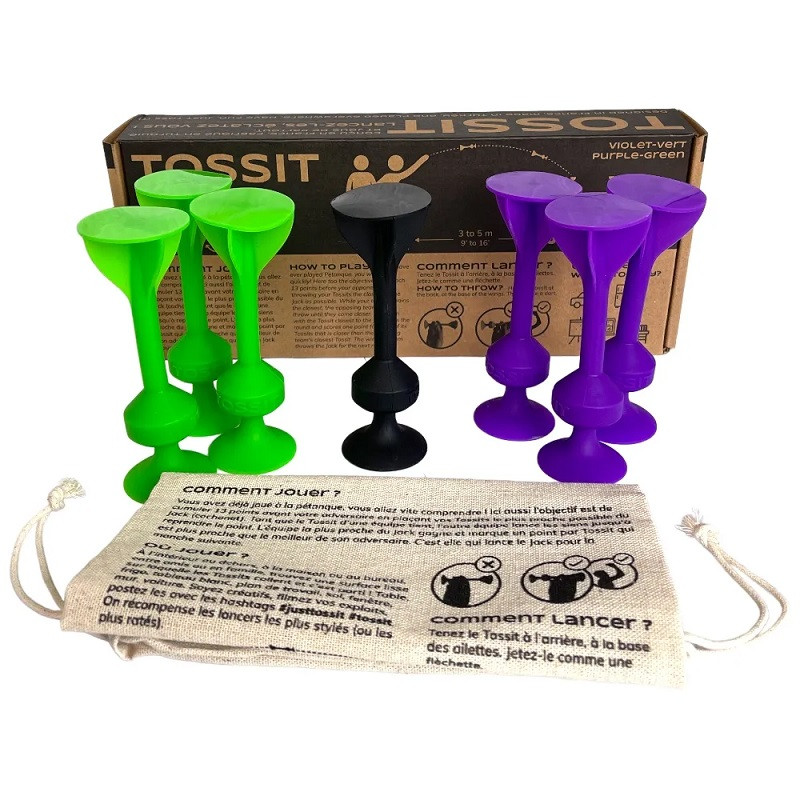 Tossit violet/vert