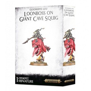 Gloomspite Gitz Loonboss On Giant Cave Squig