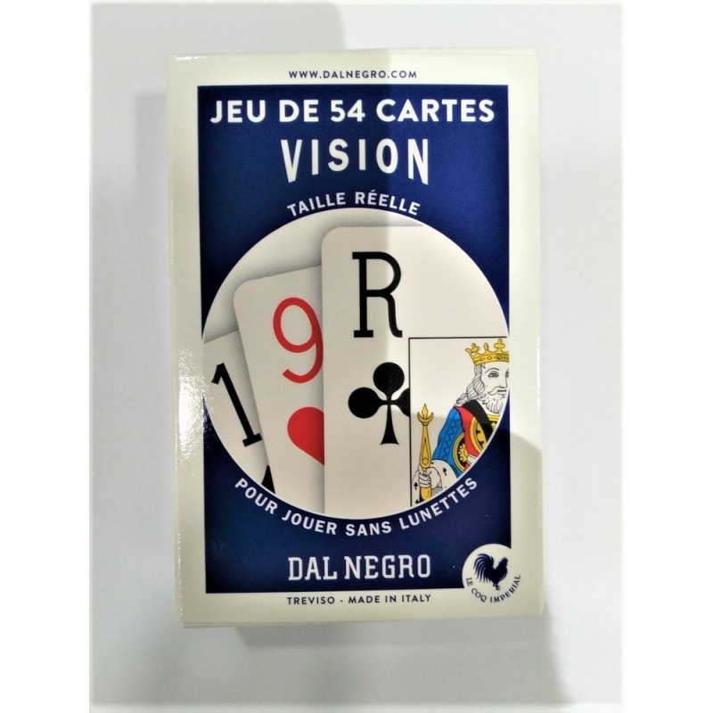 54 cartes vision coq impérial 330g
