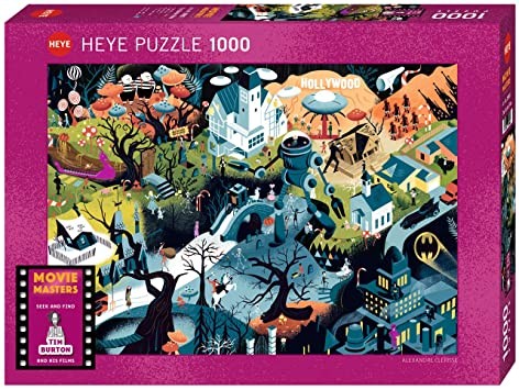 Puzzle 1000P Movie Masters Tim Burton Films Heye