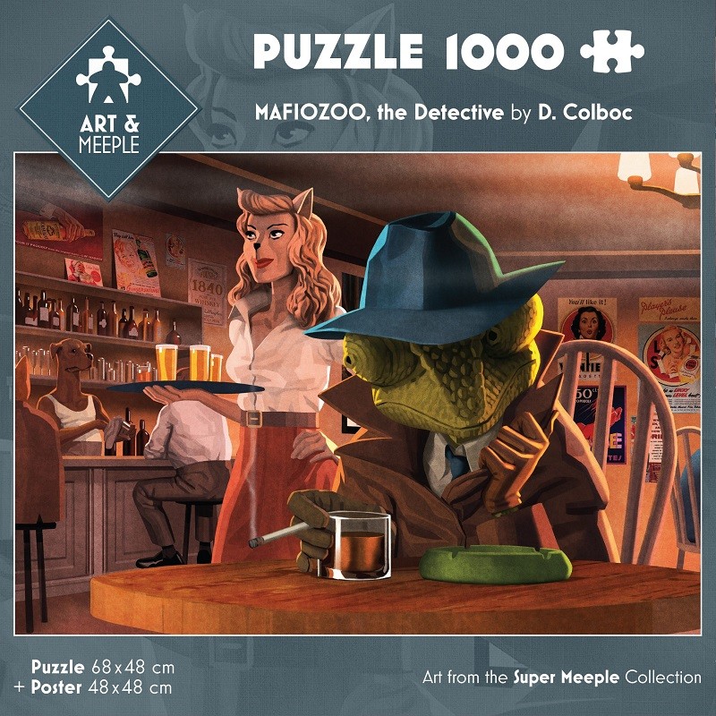 ART&MEEPLE - Puzzle 1000 pièces 68x48cm Mafiozoo