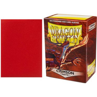 Protèges cartes Dragon Shield - Crimson matte