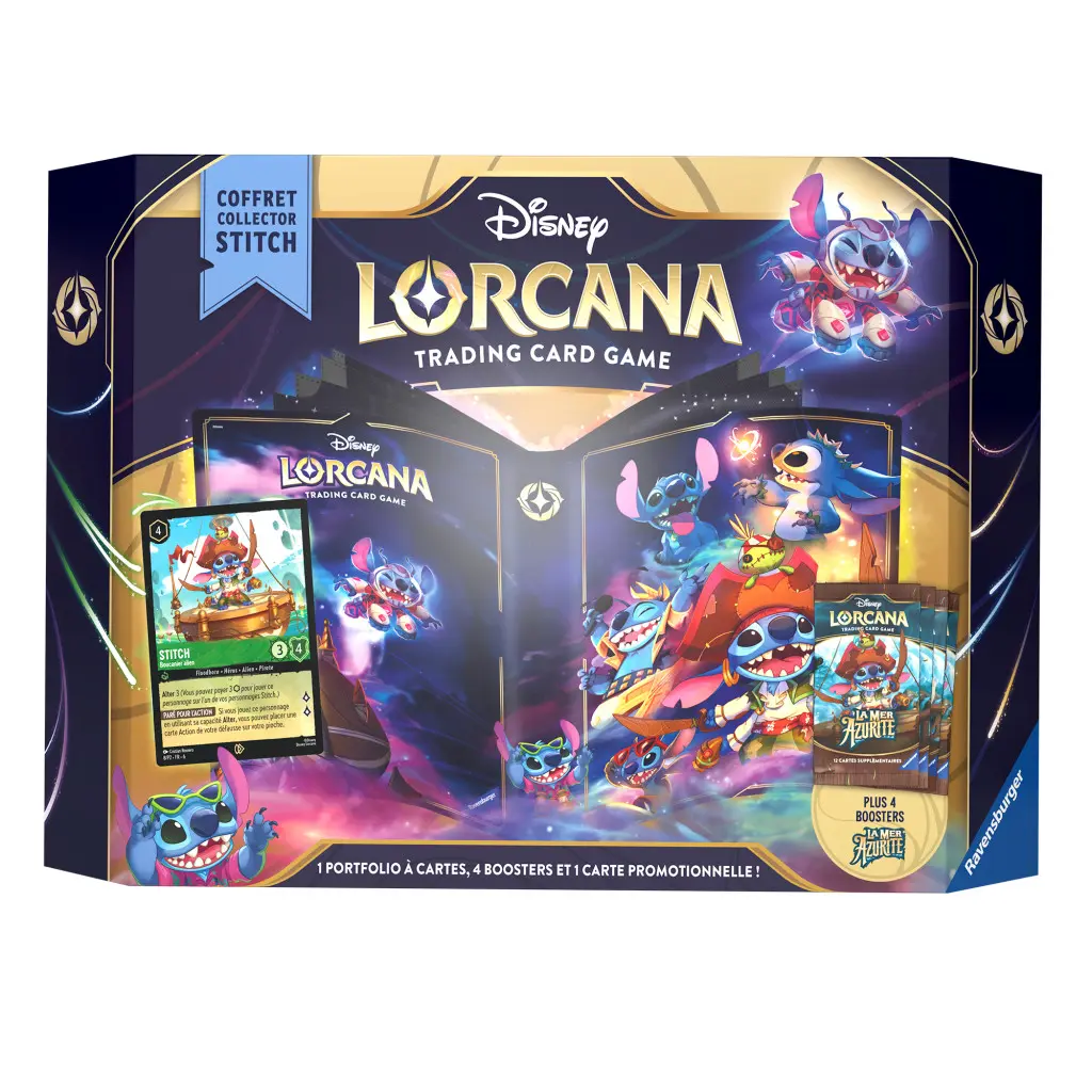 Coffre cadeau Lorcana collector - Stitch, la Mer Azurite