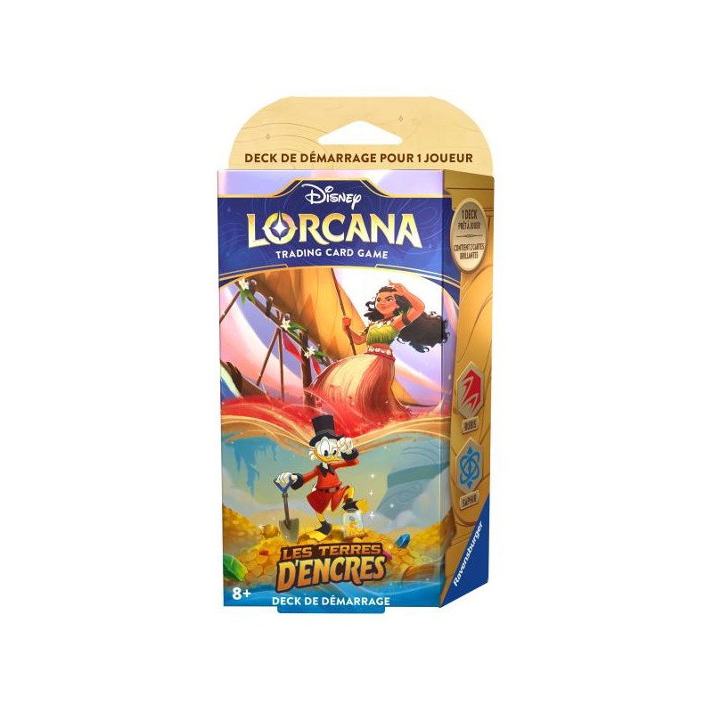 Deck Picsou / Vaïana (Rubis / Saphir) - Lorcana les Terres d'Encres