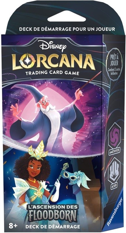 Deck Merlin / Tiana (Améthyste / Acier) - Lorcana Ascension Floodborn