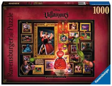 Puzzle 1000 p - La Reine de cœur (Collection Disney Villainous)