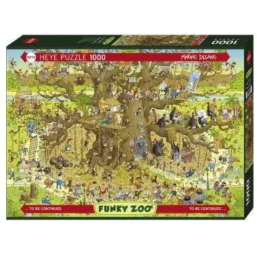 Puzzle Funky Zoo Monkey Habitat 1000P