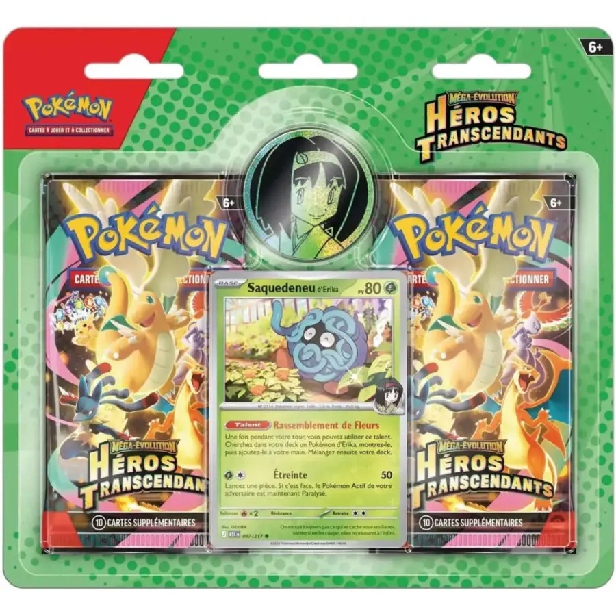 Pack 2 Boosters Héros Transcendants Pokémon