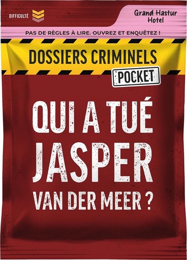[QUIATUEJASPERVANDERMEER] Dossiers Criminels Pocket 3 - Qui a tué Jasper Van Der Meer ?