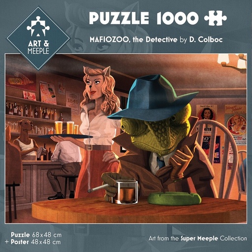 [PZ1000MAFIOZOO] ART&MEEPLE - Puzzle 1000 pièces 68x48cm Mafiozoo