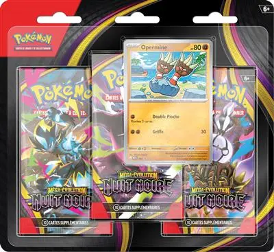 [TRIPACKME05] Pokémon ME05 : Pack 3 boosters Nuit Noire